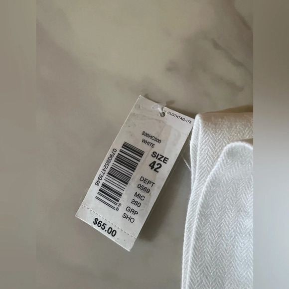 Roundtree & Yorke Shorts Mens 42 Chino Khaki White Golf Caribbean Linen Golf NWT - Picture 4 of 7